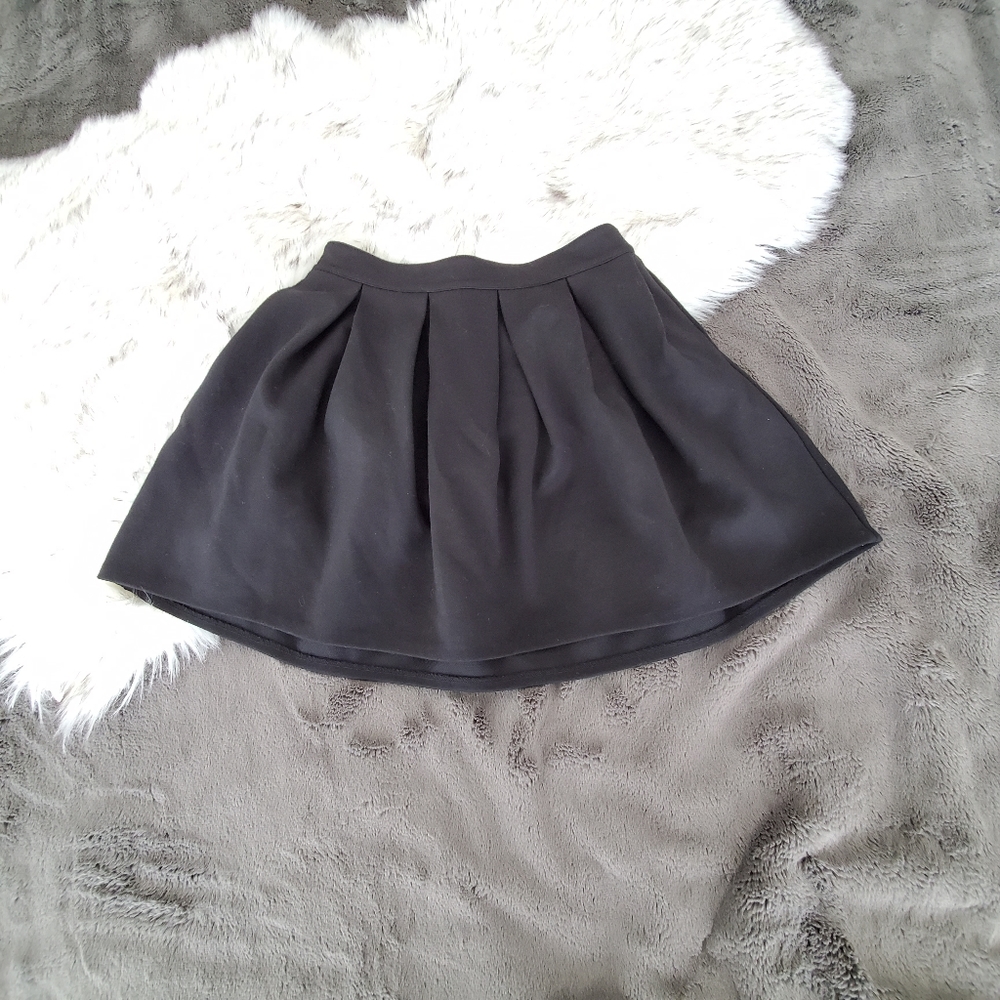 2/$15 Pleated Black Mini Skirt S